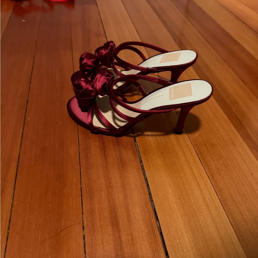 Dolce Vita Burgundy Strappy Heels New Size 6 - Picture 2 of 3
